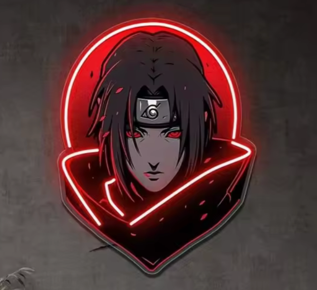 Naruto:Itachi Uchiha Neon Wall Light